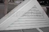 Triangular ventilation rain shutters